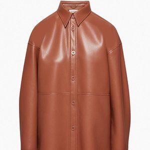 Babaton Pelli Shirt Jacket (Vegan Leather) Aritzia